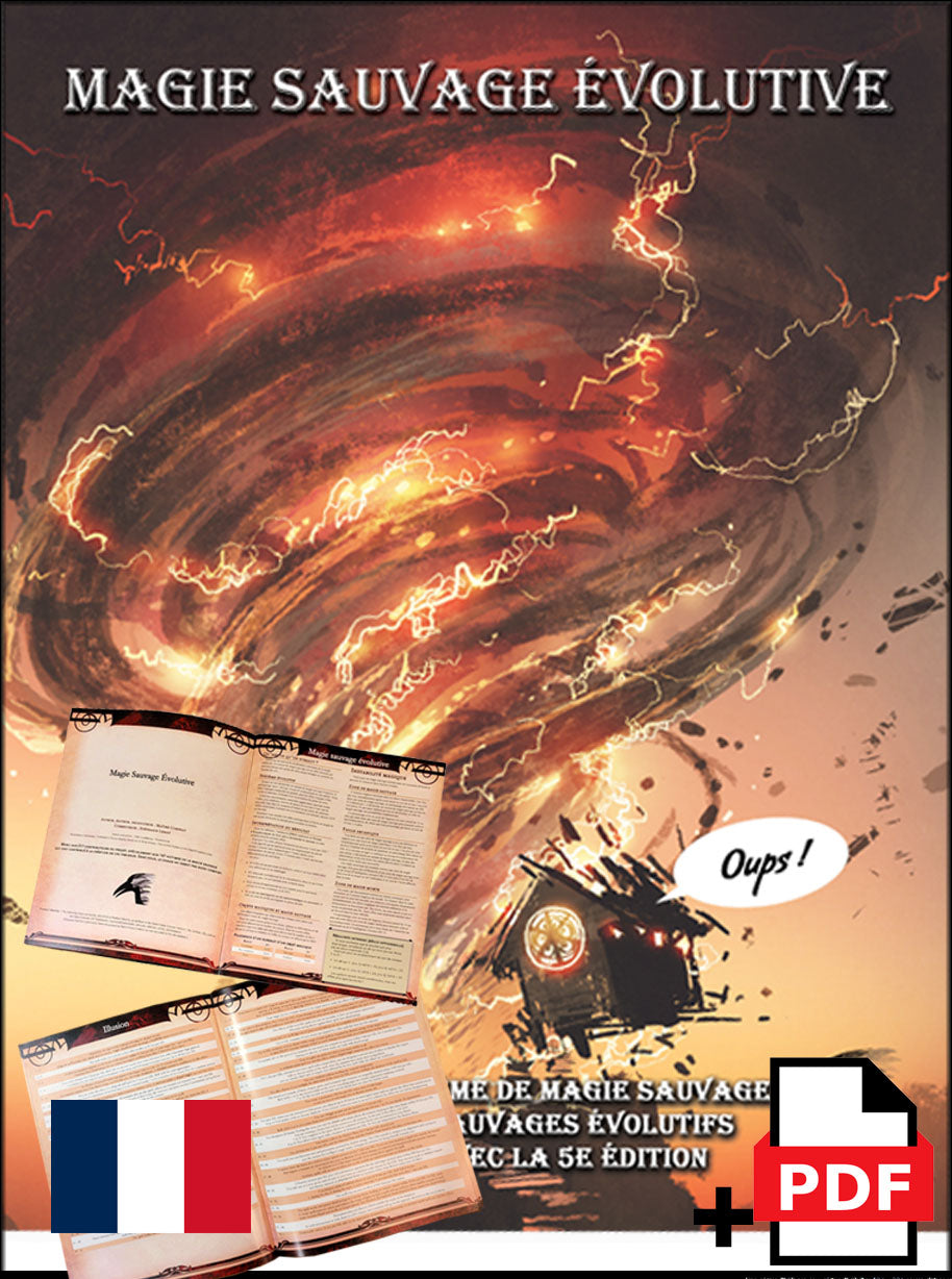 FR - Module Magie Sauvage IMPRIMÉ + sous-classe Entropiste et contenu bonus pour JOUEURSen PDF