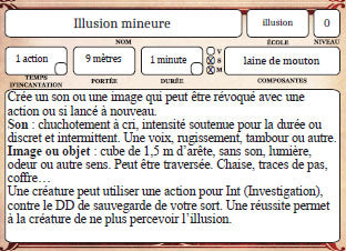 Cartes de sorts de 5e - CLERC 0 à 9