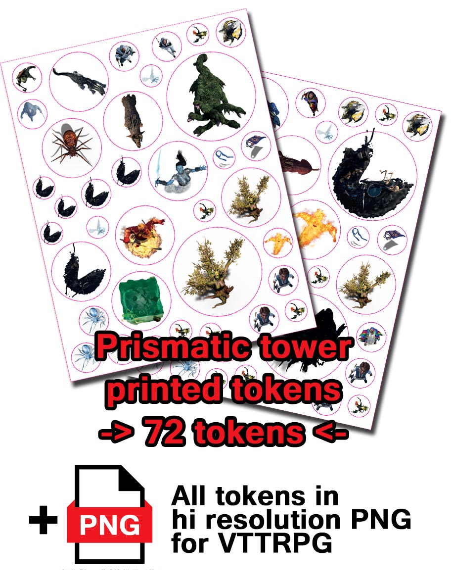 All the tokens from the kickstarter project ! Made by Map Alchemists