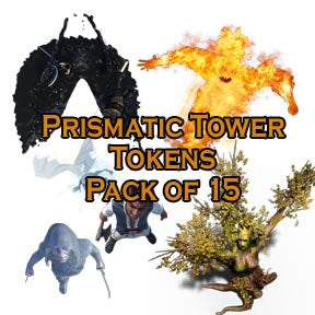 Includes the 15 tokens related to the Prismatic Tower's adventure