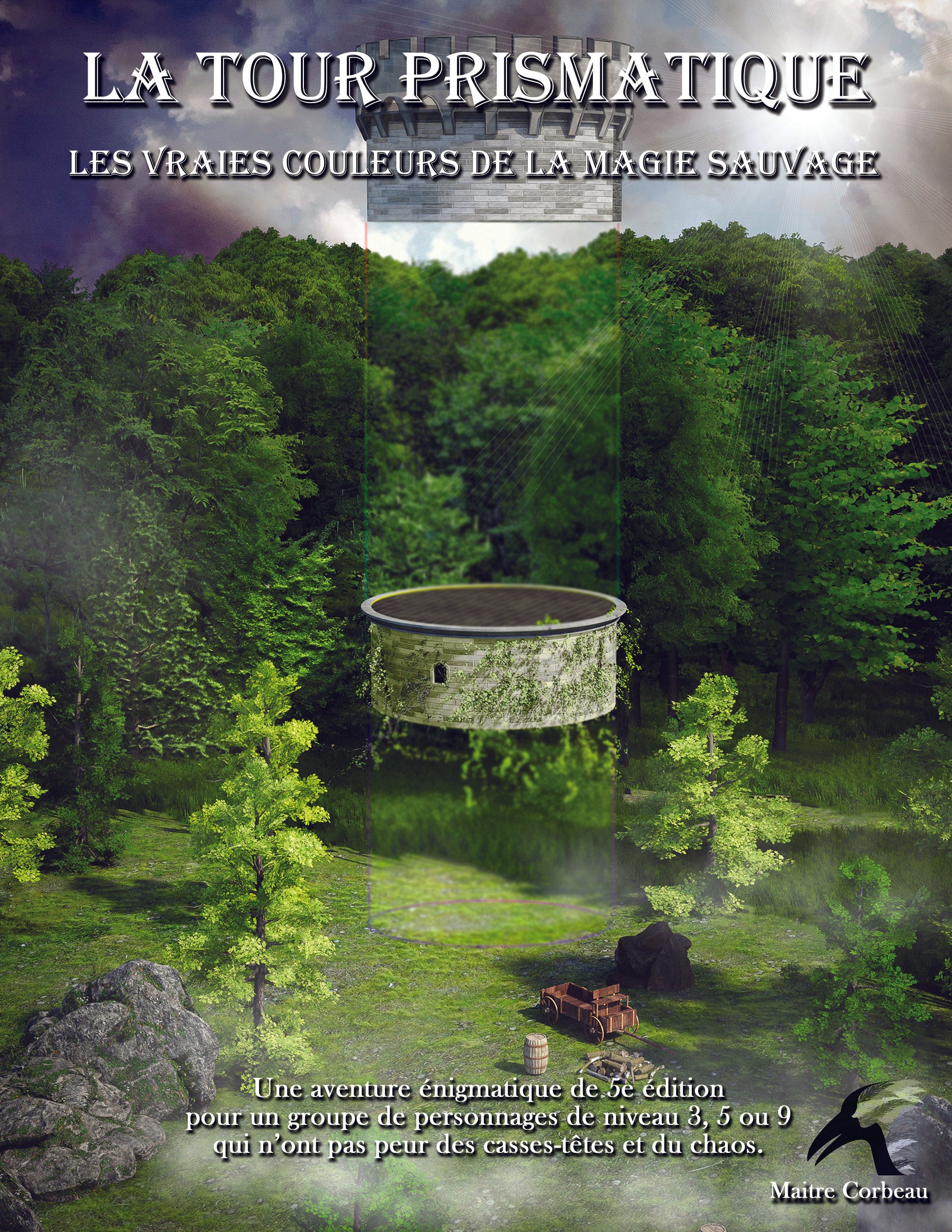 Aventure "La Tour Prismatique" - une aventure énigmatique de 5e édition pour un groupe de personnages de niveau 3, 5 ou 9 qui n'ont pas peur des casses-têtes et du chaos. - Plus de 16 heures de jeu !